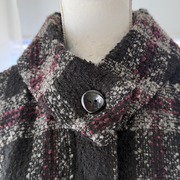 Linea Domani wool blend wrap coat jacket - Picture 5 of 16